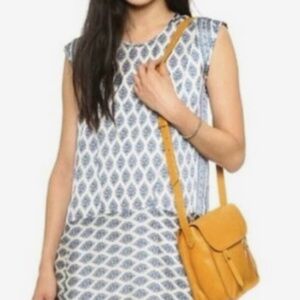 Madewell Skyscape Diamond Print Women's Shift Dress Size Small